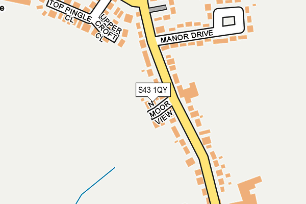 S43 1QY map - OS OpenMap – Local (Ordnance Survey) S43 1QY map - OS OpenMap – Local (Ordnance Survey)