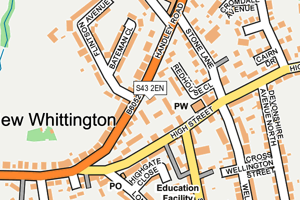 S43 2EN map - OS OpenMap – Local (Ordnance Survey) S43 2EN map - OS OpenMap – Local (Ordnance Survey)