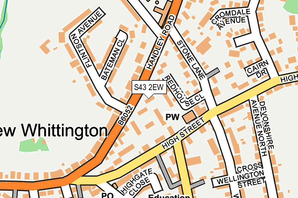 S43 2EW map - OS OpenMap – Local (Ordnance Survey) S43 2EW map - OS OpenMap – Local (Ordnance Survey)