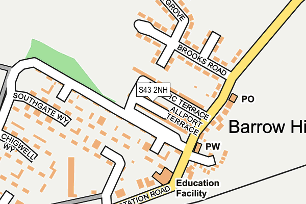S43 2NH map - OS OpenMap – Local (Ordnance Survey) S43 2NH map - OS OpenMap – Local (Ordnance Survey)