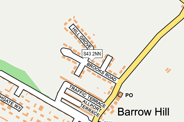 S43 2NN map - OS OpenMap – Local (Ordnance Survey) S43 2NN map - OS OpenMap – Local (Ordnance Survey)