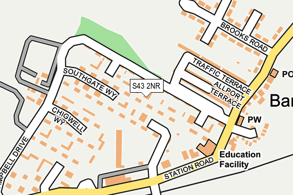 S43 2NR map - OS OpenMap – Local (Ordnance Survey) S43 2NR map - OS OpenMap – Local (Ordnance Survey)