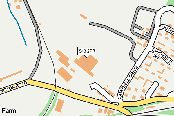S43 2PR map - OS OpenMap – Local (Ordnance Survey) S43 2PR map - OS OpenMap – Local (Ordnance Survey)