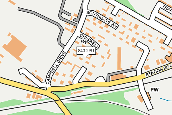 S43 2PU map - OS OpenMap – Local (Ordnance Survey) S43 2PU map - OS OpenMap – Local (Ordnance Survey)