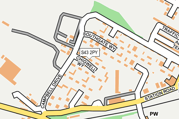 S43 2PY map - OS OpenMap – Local (Ordnance Survey) S43 2PY map - OS OpenMap – Local (Ordnance Survey)