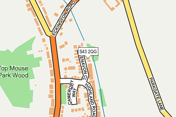 S43 2QG map - OS OpenMap – Local (Ordnance Survey) S43 2QG map - OS OpenMap – Local (Ordnance Survey)