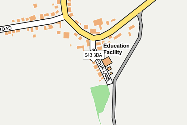 S43 3DA map - OS OpenMap – Local (Ordnance Survey) S43 3DA map - OS OpenMap – Local (Ordnance Survey)