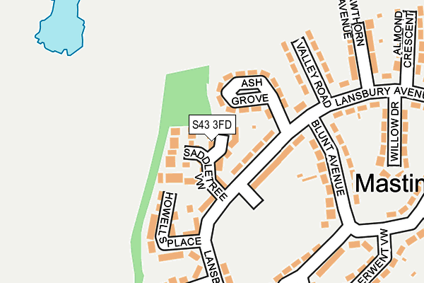 S43 3FD map - OS OpenMap – Local (Ordnance Survey) S43 3FD map - OS OpenMap – Local (Ordnance Survey)