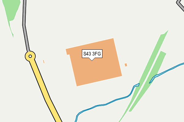 S43 3FG map - OS OpenMap – Local (Ordnance Survey) S43 3FG map - OS OpenMap – Local (Ordnance Survey)