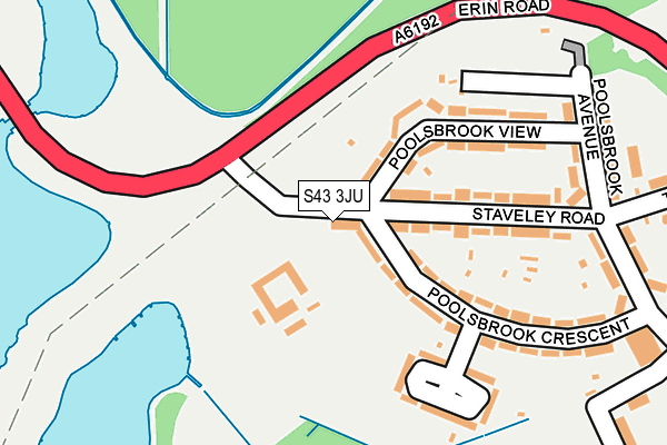 S43 3JU map - OS OpenMap – Local (Ordnance Survey) S43 3JU map - OS OpenMap – Local (Ordnance Survey)