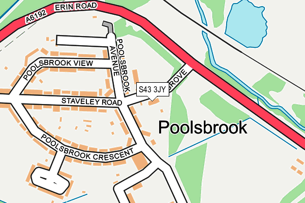 S43 3JY map - OS OpenMap – Local (Ordnance Survey) S43 3JY map - OS OpenMap – Local (Ordnance Survey)