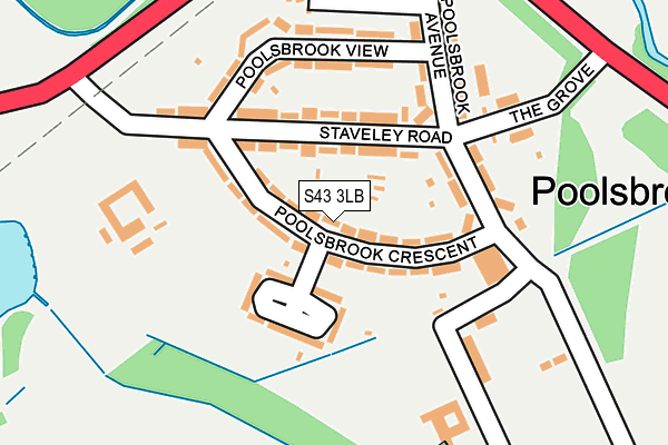 S43 3LB map - OS OpenMap – Local (Ordnance Survey) S43 3LB map - OS OpenMap – Local (Ordnance Survey)