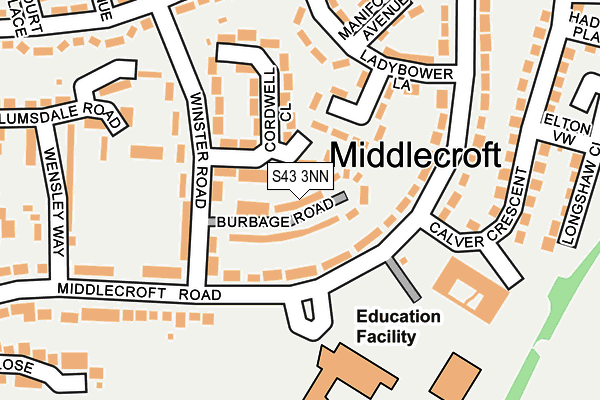 S43 3NN map - OS OpenMap – Local (Ordnance Survey) S43 3NN map - OS OpenMap – Local (Ordnance Survey)