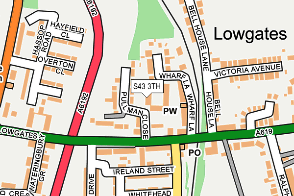 S43 3TH map - OS OpenMap – Local (Ordnance Survey) S43 3TH map - OS OpenMap – Local (Ordnance Survey)