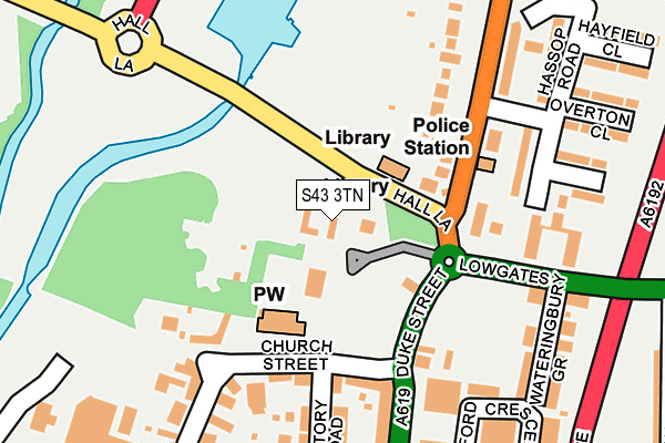 S43 3TN map - OS OpenMap – Local (Ordnance Survey) S43 3TN map - OS OpenMap – Local (Ordnance Survey)