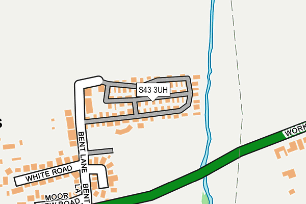 S43 3UH map - OS OpenMap – Local (Ordnance Survey) S43 3UH map - OS OpenMap – Local (Ordnance Survey)