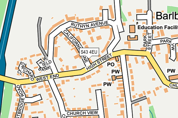 S43 4EU map - OS OpenMap – Local (Ordnance Survey) S43 4EU map - OS OpenMap – Local (Ordnance Survey)