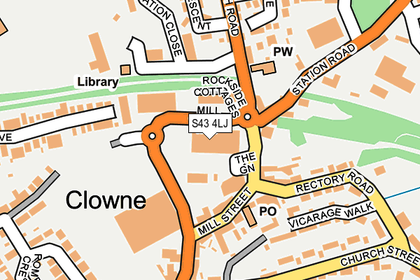 S43 4LJ map - OS OpenMap – Local (Ordnance Survey) S43 4LJ map - OS OpenMap – Local (Ordnance Survey)