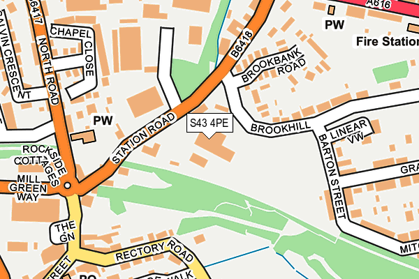 S43 4PE map - OS OpenMap – Local (Ordnance Survey) S43 4PE map - OS OpenMap – Local (Ordnance Survey)