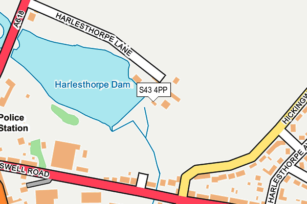 S43 4PP map - OS OpenMap – Local (Ordnance Survey) S43 4PP map - OS OpenMap – Local (Ordnance Survey)