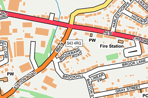 S43 4RQ map - OS OpenMap – Local (Ordnance Survey) S43 4RQ map - OS OpenMap – Local (Ordnance Survey)