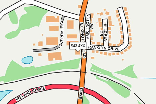 S43 4XX map - OS OpenMap – Local (Ordnance Survey) S43 4XX map - OS OpenMap – Local (Ordnance Survey)