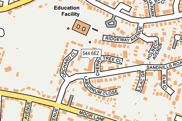 S44 6EZ map - OS OpenMap – Local (Ordnance Survey) S44 6EZ map - OS OpenMap – Local (Ordnance Survey)