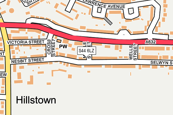 S44 6LZ map - OS OpenMap – Local (Ordnance Survey) S44 6LZ map - OS OpenMap – Local (Ordnance Survey)