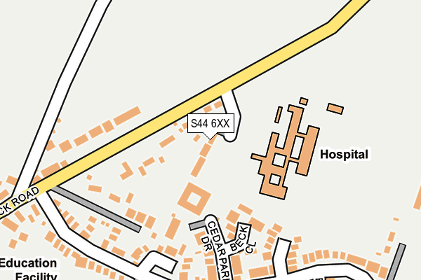 S44 6XX map - OS OpenMap – Local (Ordnance Survey) S44 6XX map - OS OpenMap – Local (Ordnance Survey)