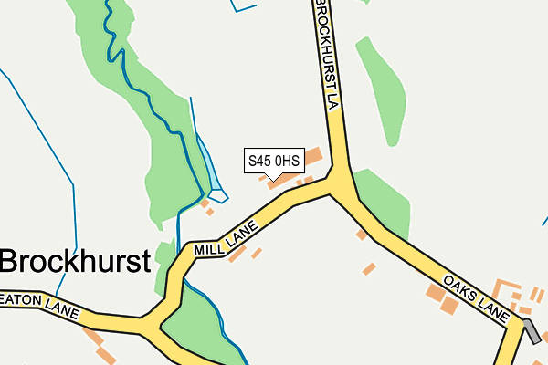 S45 0HS map - OS OpenMap – Local (Ordnance Survey) S45 0HS map - OS OpenMap – Local (Ordnance Survey)