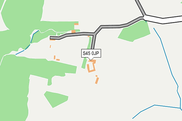 S45 0JP map - OS OpenMap – Local (Ordnance Survey) S45 0JP map - OS OpenMap – Local (Ordnance Survey)