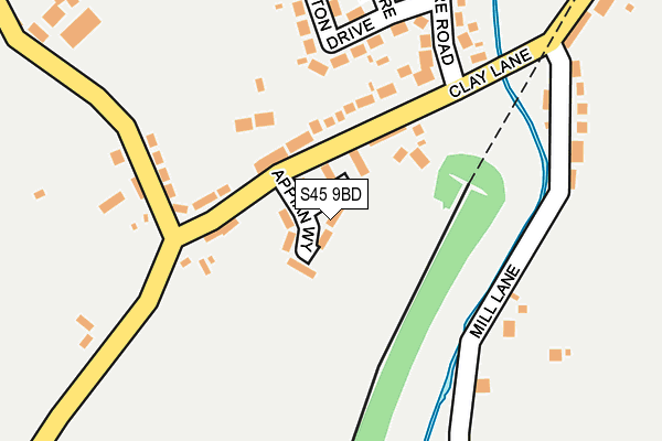 S45 9BD map - OS OpenMap – Local (Ordnance Survey) S45 9BD map - OS OpenMap – Local (Ordnance Survey)
