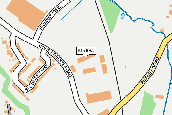 S45 9HA map - OS OpenMap – Local (Ordnance Survey) S45 9HA map - OS OpenMap – Local (Ordnance Survey)