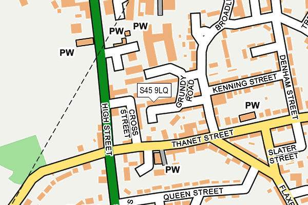 S45 9LQ map - OS OpenMap – Local (Ordnance Survey) S45 9LQ map - OS OpenMap – Local (Ordnance Survey)
