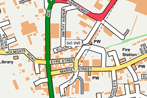S45 9NR map - OS OpenMap – Local (Ordnance Survey) S45 9NR map - OS OpenMap – Local (Ordnance Survey)
