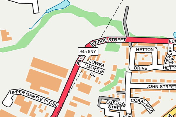 S45 9NY map - OS OpenMap – Local (Ordnance Survey) S45 9NY map - OS OpenMap – Local (Ordnance Survey)