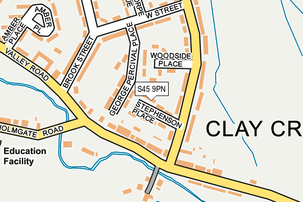 S45 9PN map - OS OpenMap – Local (Ordnance Survey) S45 9PN map - OS OpenMap – Local (Ordnance Survey)