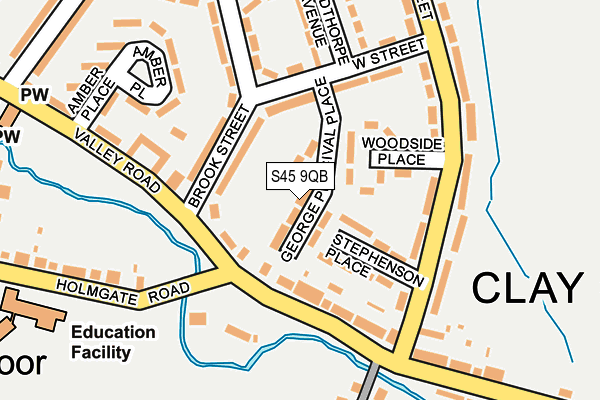 S45 9QB map - OS OpenMap – Local (Ordnance Survey) S45 9QB map - OS OpenMap – Local (Ordnance Survey)