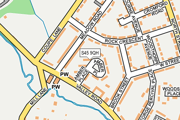 S45 9QH map - OS OpenMap – Local (Ordnance Survey) S45 9QH map - OS OpenMap – Local (Ordnance Survey)