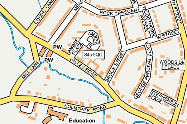 S45 9QQ map - OS OpenMap – Local (Ordnance Survey) S45 9QQ map - OS OpenMap – Local (Ordnance Survey)