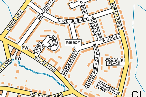 S45 9QZ map - OS OpenMap – Local (Ordnance Survey) S45 9QZ map - OS OpenMap – Local (Ordnance Survey)