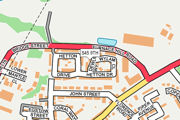 S45 9TH map - OS OpenMap – Local (Ordnance Survey) S45 9TH map - OS OpenMap – Local (Ordnance Survey)
