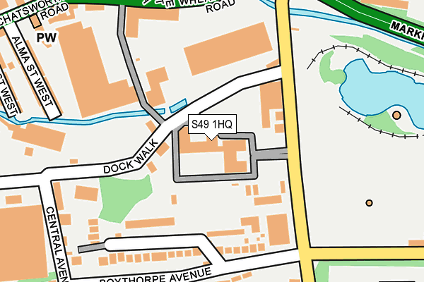S49 1HQ map - OS OpenMap – Local (Ordnance Survey) S49 1HQ map - OS OpenMap – Local (Ordnance Survey)