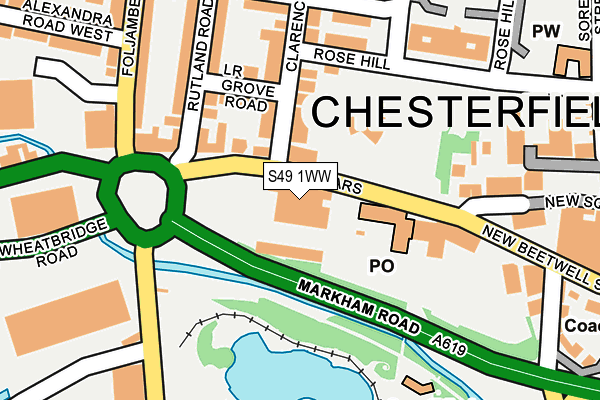 S49 1WW map - OS OpenMap – Local (Ordnance Survey) S49 1WW map - OS OpenMap – Local (Ordnance Survey)