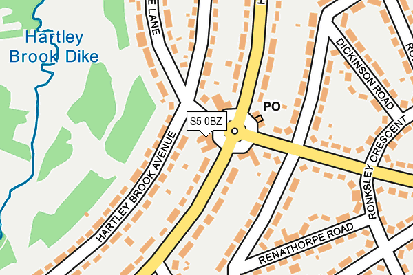 S5 0BZ map - OS OpenMap – Local (Ordnance Survey) S5 0BZ map - OS OpenMap – Local (Ordnance Survey)