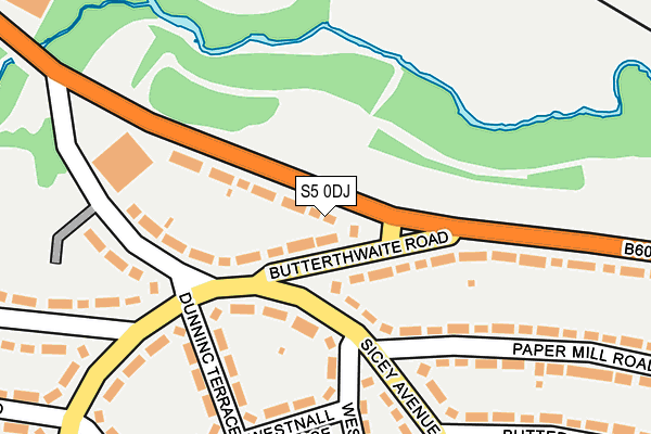 S5 0DJ map - OS OpenMap – Local (Ordnance Survey) S5 0DJ map - OS OpenMap – Local (Ordnance Survey)