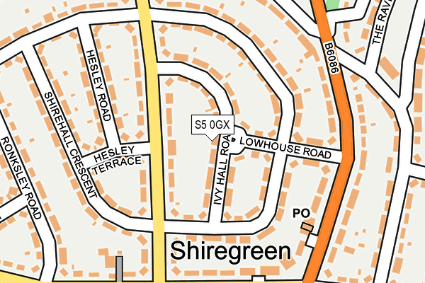 S5 0GX map - OS OpenMap – Local (Ordnance Survey) S5 0GX map - OS OpenMap – Local (Ordnance Survey)