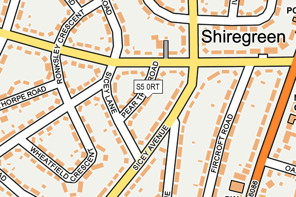 S5 0RT map - OS OpenMap – Local (Ordnance Survey) S5 0RT map - OS OpenMap – Local (Ordnance Survey)