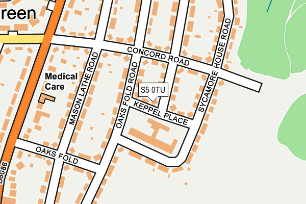 S5 0TU map - OS OpenMap – Local (Ordnance Survey) S5 0TU map - OS OpenMap – Local (Ordnance Survey)