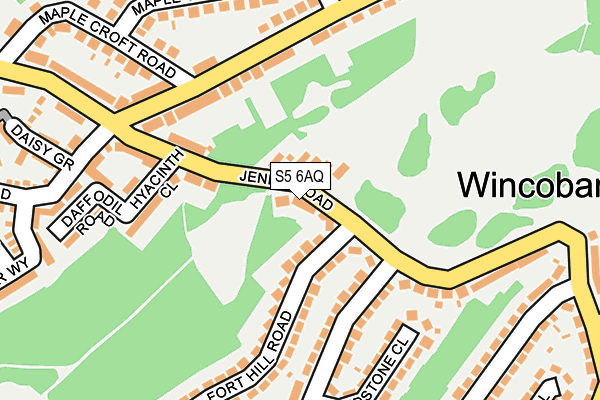 S5 6AQ map - OS OpenMap – Local (Ordnance Survey) S5 6AQ map - OS OpenMap – Local (Ordnance Survey)